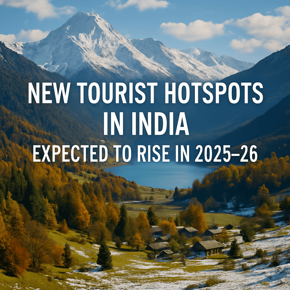New Tourist Hotspots in India Expected to Rise in 2025–26